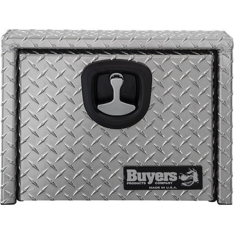 Buyers Products 14/10.74x12x18-in Diamond Tread Aluminum Underbody Truck Box with Slanted Back - 1705163