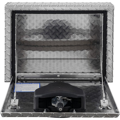Buyers Products 14/10.74x12x18-in Diamond Tread Aluminum Underbody Truck Box with Slanted Back - 1705163