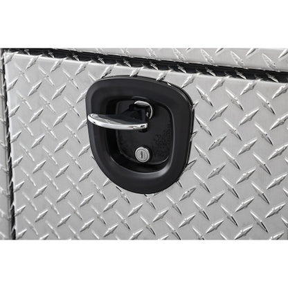 Buyers Products 24-in x 14-in x 12-in Diamond Tread Aluminum Underbody Truck Box with Slanted Back - 1705166