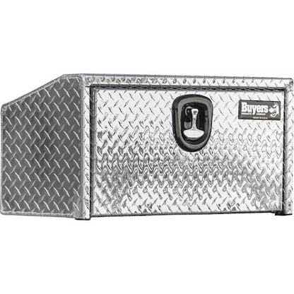 Buyers Products 14/10.74x12x18-in Diamond Tread Aluminum Underbody Truck Box with Slanted Back - 1705163