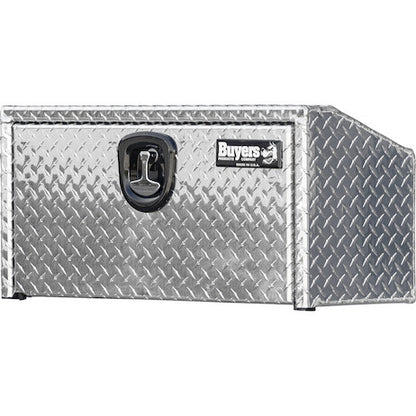 Buyers Products 14/10.74x12x18-in Diamond Tread Aluminum Underbody Truck Box with Slanted Back - 1705163