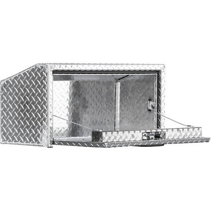 Buyers Products 14/10.74x12x18-in Diamond Tread Aluminum Underbody Truck Box with Slanted Back - 1705163