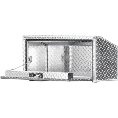 Buyers Products 30-in x 14-in x 12-in Diamond Tread Aluminum Underbody Truck Box with Slanted Back - 1705169
