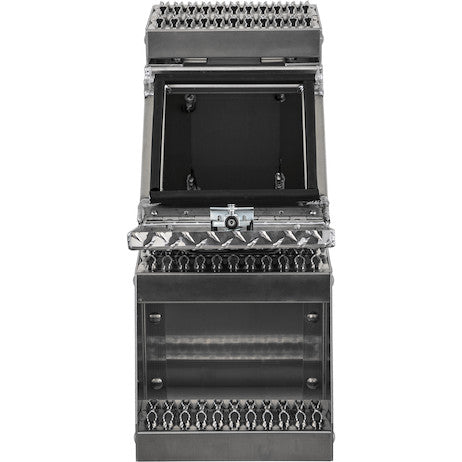 Buyers Products 24x28x12-in Heavy Duty Diamond Tread Aluminum Step Box - 1705180