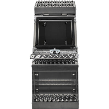 Buyers Products 24x28x12-in Heavy Duty Diamond Tread Aluminum Step Box - 1705180