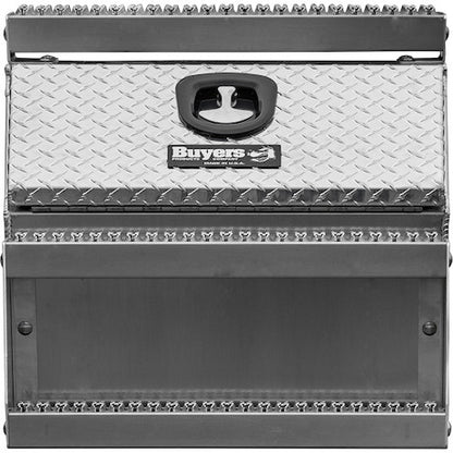 Buyers Products 24x28x24-in Heavy Duty Diamond Tread Aluminum Step Box - 1705182