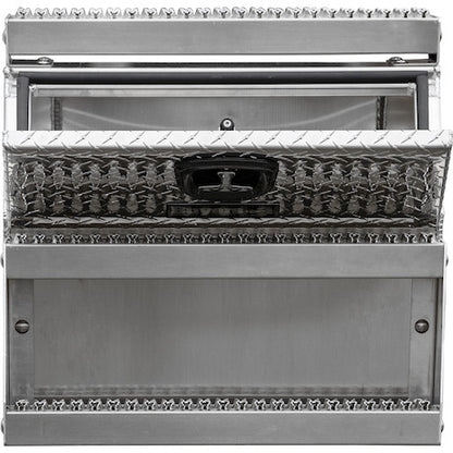 Buyers Products 24x28x24-in Heavy Duty Diamond Tread Aluminum Step Box - 1705182
