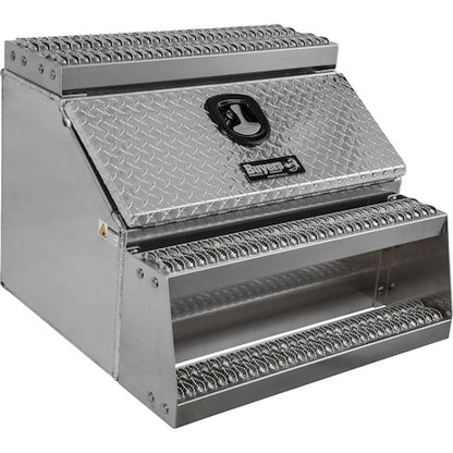 Buyers Products 24x28x30-in Heavy Duty Diamond Tread Aluminum Step Box - 1705183