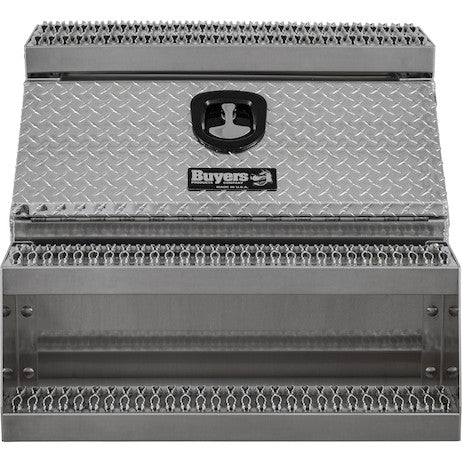 Buyers Products 24x28x30-in Heavy Duty Diamond Tread Aluminum Step Box - 1705183