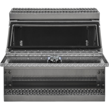 Buyers Products 24x28x30-in Heavy Duty Diamond Tread Aluminum Step Box - 1705183