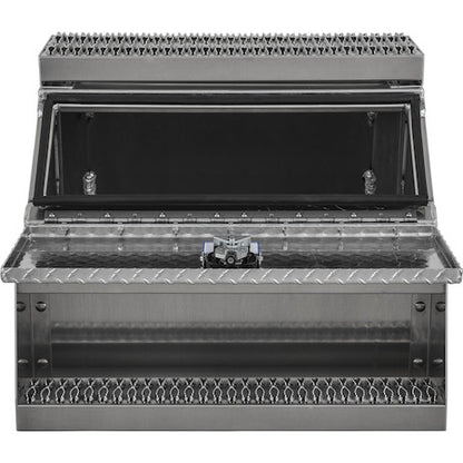 Buyers Products 24x28x30-in Heavy Duty Diamond Tread Aluminum Step Box - 1705183
