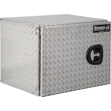 Buyers Products 24-in x 18-in x 18-in Diamond Tread Aluminum Underbody Truck Box - Single Barn Door - 1705200