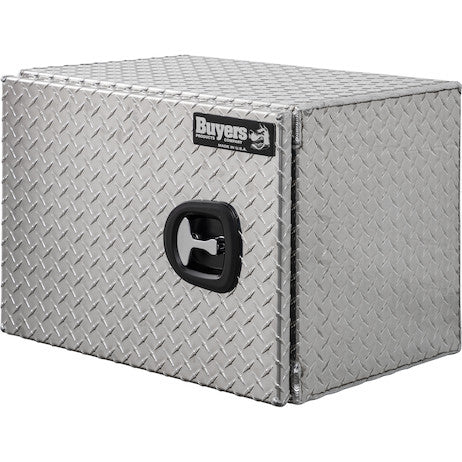 Buyers Products 24-in x 18-in x 18-in Diamond Tread Aluminum Underbody Truck Box - Single Barn Door - 1705200