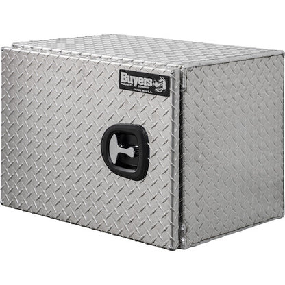 Buyers Products 24-in x 18-in x 18-in Diamond Tread Aluminum Underbody Truck Box - Single Barn Door - 1705200