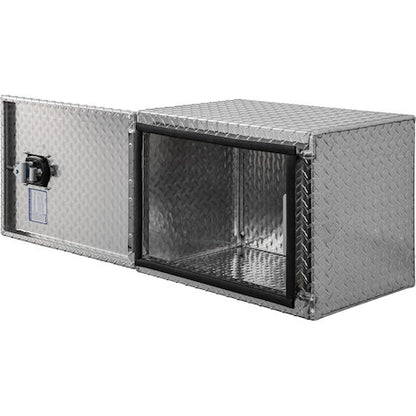 Buyers Products 24-in x 18-in x 18-in Diamond Tread Aluminum Underbody Truck Box - Single Barn Door - 1705200