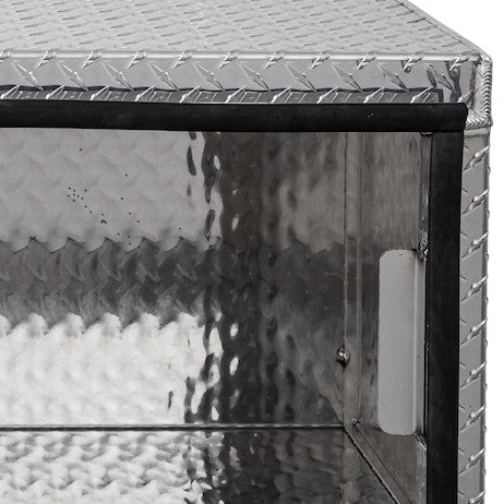 Buyers Products 24-in x 18-in x 18-in Diamond Tread Aluminum Underbody Truck Box - Single Barn Door - 1705200