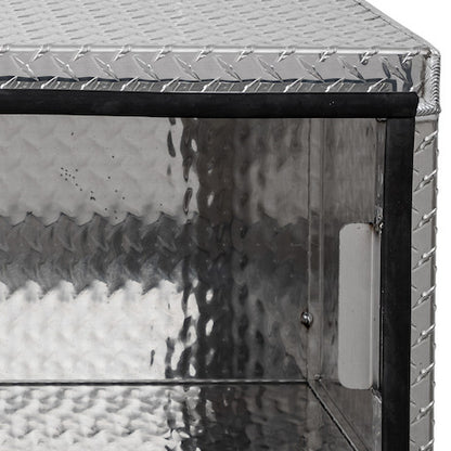 Buyers Products 24-in x 18-in x 18-in Diamond Tread Aluminum Underbody Truck Box - Single Barn Door - 1705200