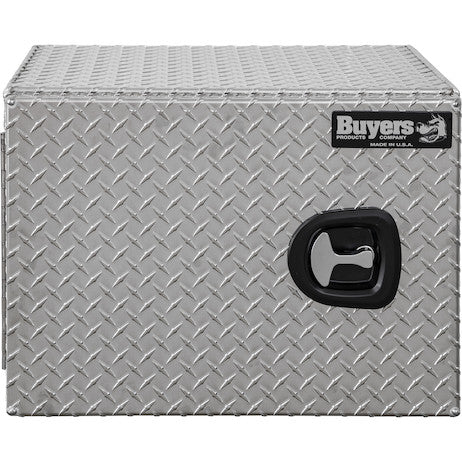 Buyers Products 24-in x 18-in x 18-in Diamond Tread Aluminum Underbody Truck Box - Single Barn Door - 1705200