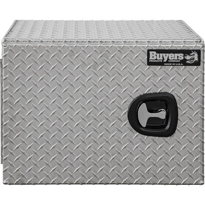 Buyers Products 24-in x 18-in x 18-in Diamond Tread Aluminum Underbody Truck Box - Single Barn Door - 1705200