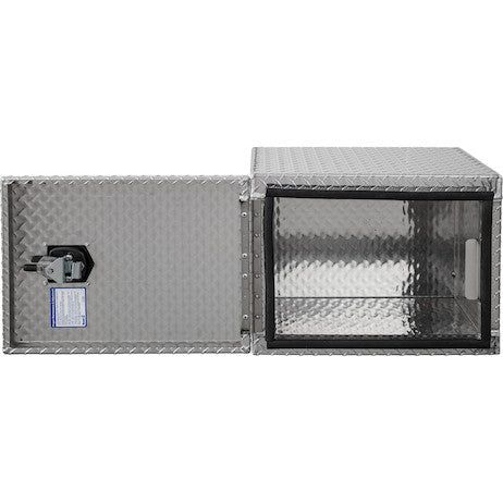 Buyers Products 24-in x 18-in x 18-in Diamond Tread Aluminum Underbody Truck Box - Single Barn Door - 1705200