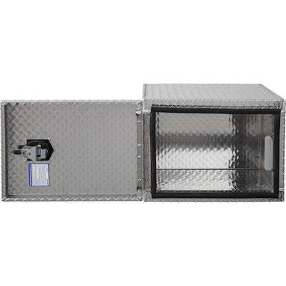 Buyers Products 24-in x 18-in x 18-in Diamond Tread Aluminum Underbody Truck Box - Single Barn Door - 1705200