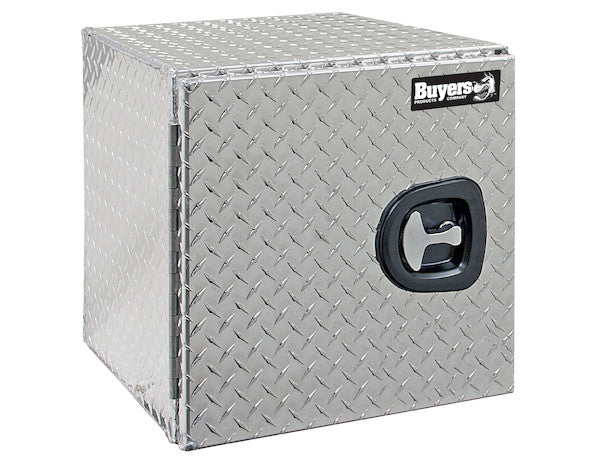 Buyers Products 24x24x24-in Diamond Tread Aluminum Underbody Truck Box - Single Barn Door, Compression Latch - 1702225