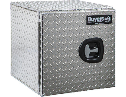 Buyers Products 18-in x 18-in x 18-in Diamond Tread Aluminum Underbody Truck Box - Single Barn Door - 1705201
