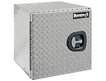 Buyers Products 24x24x24-in Diamond Tread Aluminum Underbody Truck Box - Single Barn Door, Compression Latch - 1702225