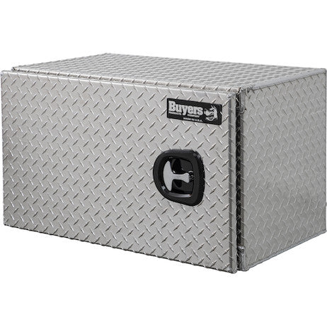 Buyers Products 30-in x 18-in x 18-in Diamond Tread Aluminum Underbody Truck Box - Single Barn Door - 1705203