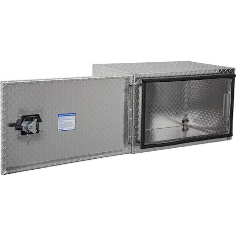 Buyers Products 30-in x 18-in x 18-in Diamond Tread Aluminum Underbody Truck Box - Single Barn Door - 1705203