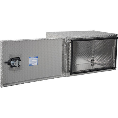 Buyers Products 30-in x 18-in x 18-in Diamond Tread Aluminum Underbody Truck Box - Single Barn Door - 1705203