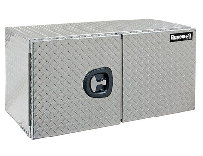 Buyers Products 24x24x60-in Diamond Tread Aluminum Underbody Truck Box - Double Barn Door, 3-Point Compression Latch - 1702250