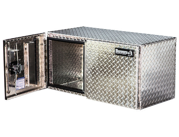Buyers Products 60-in x 18-in x 18-in Diamond Tread Aluminum Underbody Truck Box - Double Barn Door - 1705215