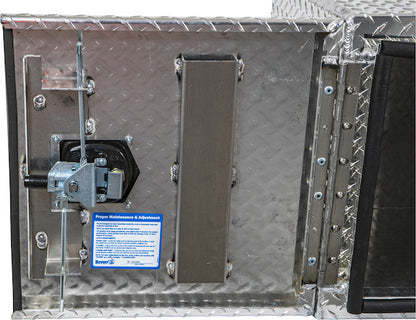 Buyers Products 24x24x60-in Diamond Tread Aluminum Underbody Truck Box - Double Barn Door, 3-Point Compression Latch - 1702250