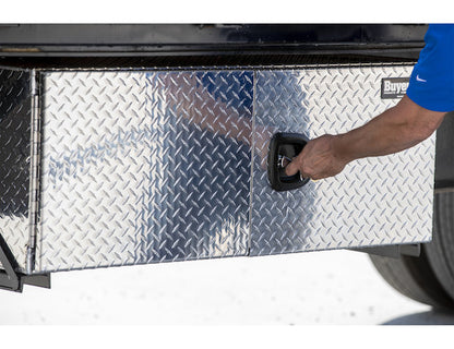 Buyers Products 48-in x 18-in x 18-in Diamond Tread Aluminum Underbody Truck Box - Double Barn Door - 1705210