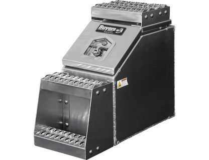 Buyers Products Heavy Duty Smooth Aluminum Wideopen Step Boxes for Semi Trucks - 12-In Width - 1705280