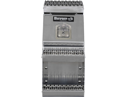 Buyers Products Heavy Duty Smooth Aluminum Wideopen Step Boxes for Semi Trucks - 12-In Width - 1705280