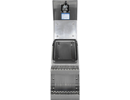 Buyers Products Heavy Duty Smooth Aluminum Wideopen Step Boxes for Semi Trucks - 12-In Width - 1705280