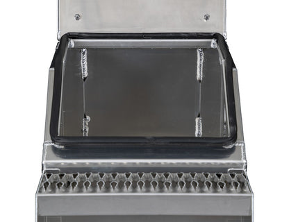 Buyers Products Heavy Duty Smooth Aluminum Wideopen Step Boxes for Semi Trucks - 18-In Width - 1705281