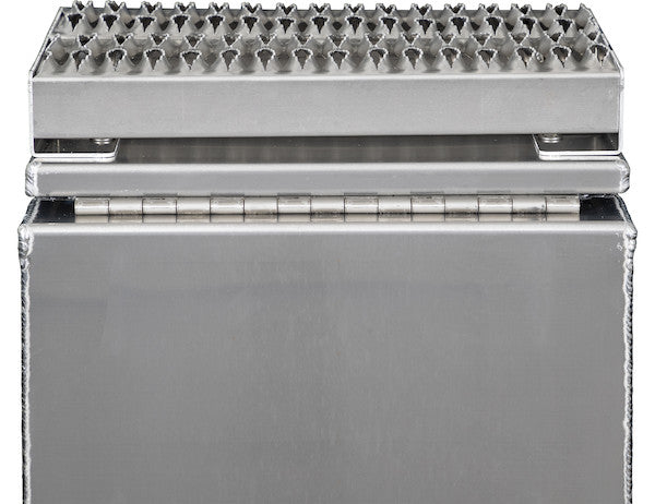 Buyers Products Heavy Duty Smooth Aluminum Wideopen Step Boxes for Semi Trucks - 18-In Width - 1705281