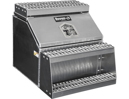 Buyers Products Heavy Duty Smooth Aluminum Wideopen Step Boxes for Semi Trucks - 24-In Width - 1705282
