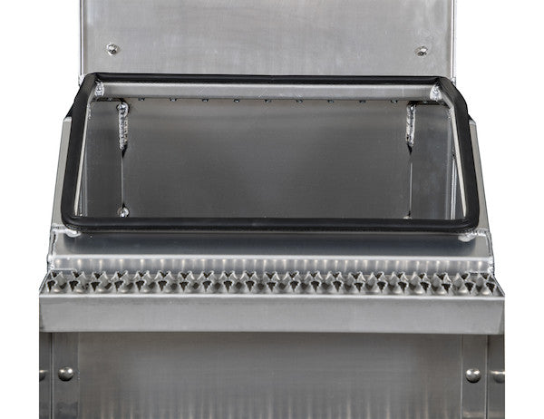 Buyers Products Heavy Duty Smooth Aluminum Wideopen Step Boxes for Semi Trucks - 24-In Width - 1705282