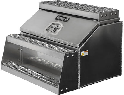 Buyers Products Heavy Duty Smooth Aluminum Wideopen Step Boxes for Semi Trucks - 30-In Width - 1705283