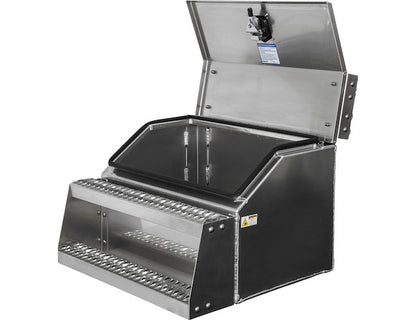 Buyers Products Heavy Duty Smooth Aluminum Wideopen Step Boxes for Semi Trucks - 30-In Width - 1705283