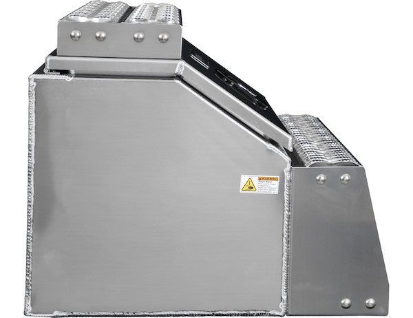 Buyers Products Heavy Duty Smooth Aluminum Wideopen Step Boxes for Semi Trucks - 30-In Width - 1705283