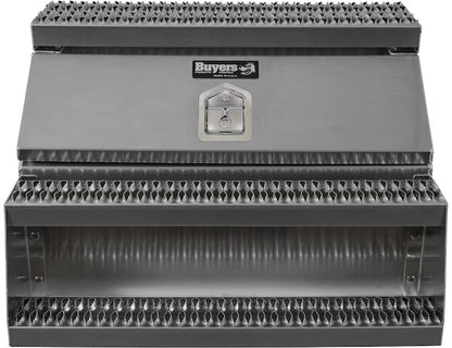 Buyers Products Heavy Duty Smooth Aluminum Wideopen Step Boxes for Semi Trucks - 36-In Width - 1705284