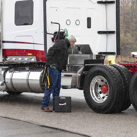Buyers Products Heavy Duty Smooth Aluminum Wideopen Step Boxes for Semi Trucks - 36-In Width - 1705284