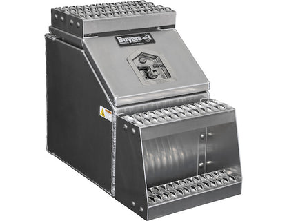 Buyers Products Heavy Duty Smooth Aluminum Wideopen Step Boxes for Semi Trucks - 16-In Width - 1705285