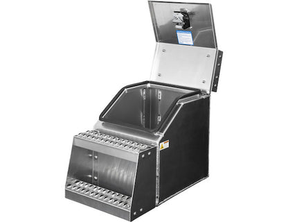Buyers Products Heavy Duty Smooth Aluminum Wideopen Step Boxes for Semi Trucks - 16-In Width - 1705285