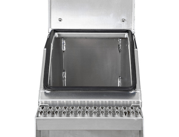 Buyers Products Heavy Duty Smooth Aluminum Wideopen Step Boxes for Semi Trucks - 16-In Width - 1705285